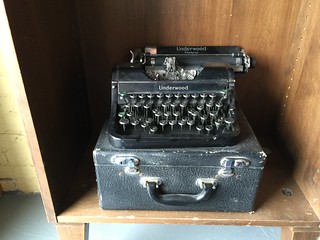 Underwood typewriter at Jailhouse Café(?)