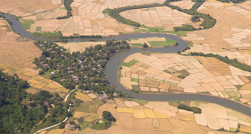 dorf village burma aerial aerialphoto myanmar ricefield birma ricepaddy reisfeld paddyfield luftbild luftaufnahme birmanie rakhine arrozal birmania rizière rakhinestate aerialimage myanmarbirma k7243 pyunpye