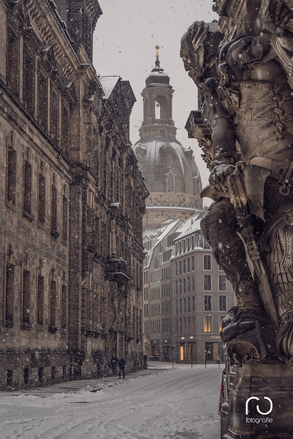 Frauenkirche, Dresden, Winter