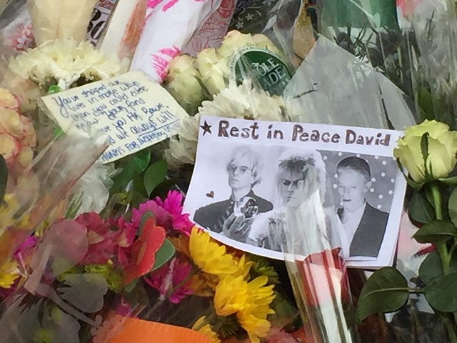 David Bowie Death New York Apartment Memorial 2016 4