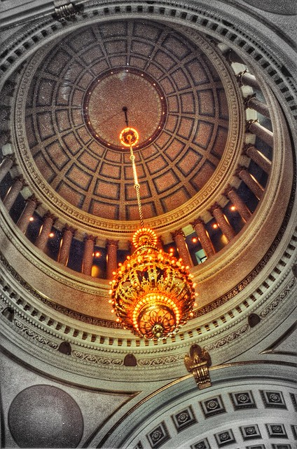 Olympia Washington ~ Washington State Capitol ~ Dome Interior  ~ Old Photo