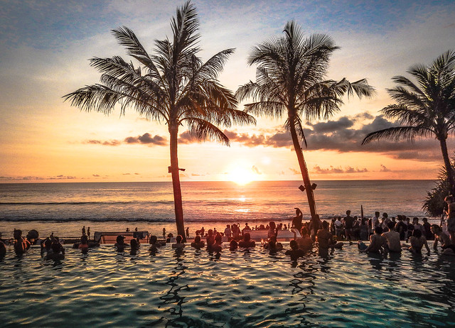 Sunset at Potato Head Pool - Seminyak Bali