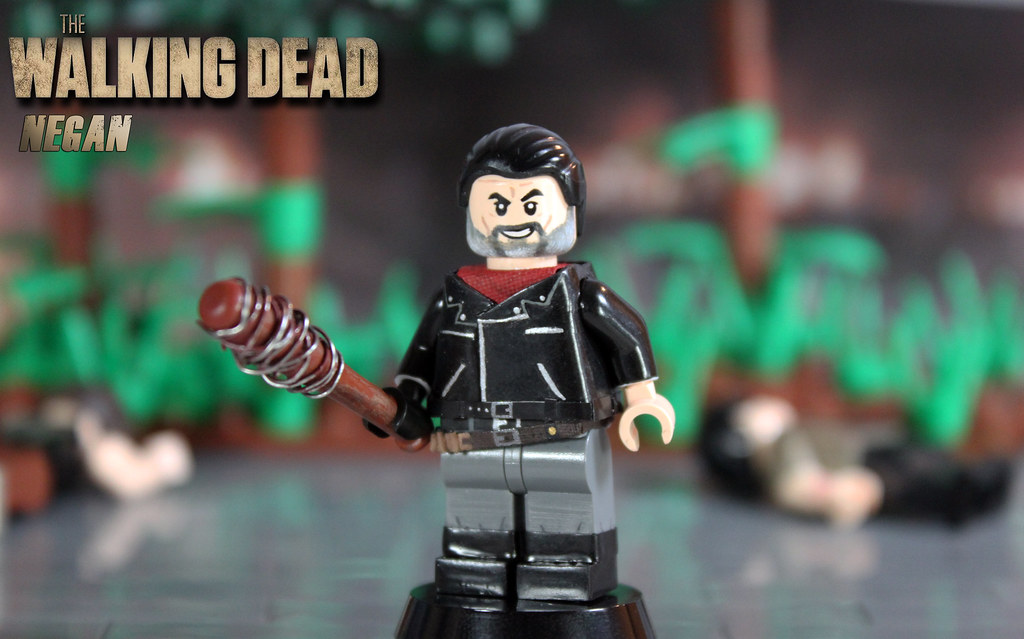 Made using LEGO & custom parts The Walking Dead Negan Minifigure 