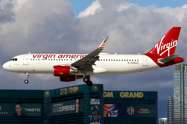 Virgin America | Airbus A320-200 | N284VA | Las Vegas McCarran