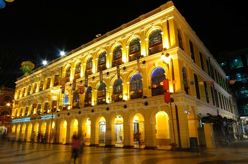 Macau - Largo do Senado @ night by cnmark