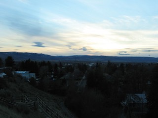 sunset in Ellensburg