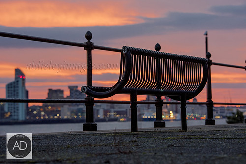 england colour weather clouds liverpool sunrise bench cityscape waterfront wallasey lowpov