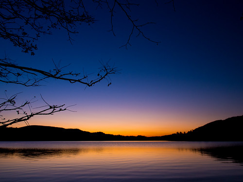 sunset lake abstract silhouette japan landscape calm 12mmf20 olympusomdem5
