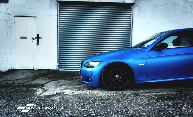 BMW 3 series E90 Satin blue wrap
