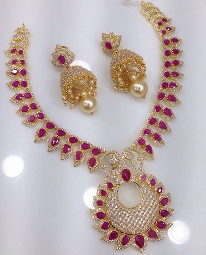 Exclusive Ruby Cz Neckless | by elegantfashionwear