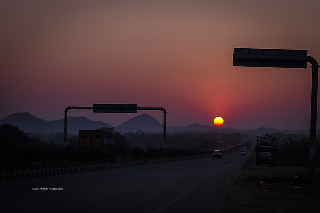 Highway and Sunrise !!