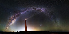 Milky Way over Guilderton Lighthouse, Western Australia - 35mm Panorama