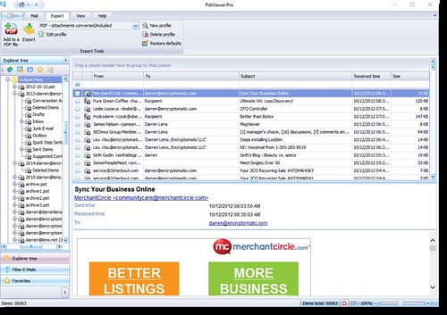 PstViewer Pro 8.0, Email Viewer for Pst, Ost, Mbox Emails | by Encryptomatic