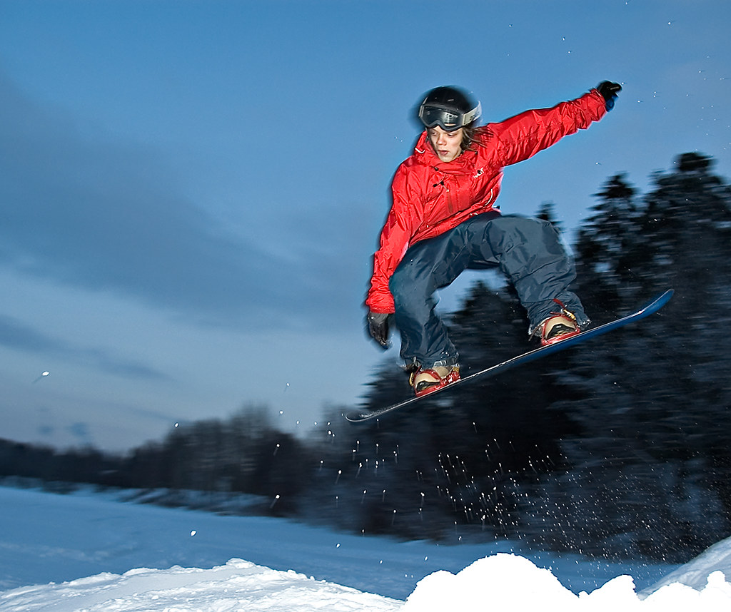 Stylish Snowboard Jump