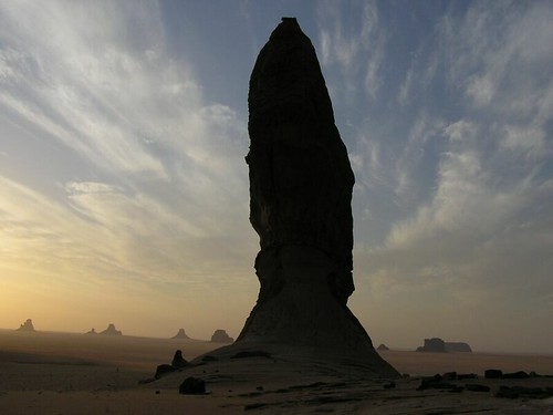 tschad ennedi ciad tchad chad sahara sahel desert rocks tsjaad tower sunset sky clouds bichagara africa afrique afrika