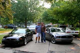 Boys and their ponies | Me and Mikey with our Mustangs at Wo… | Flickr