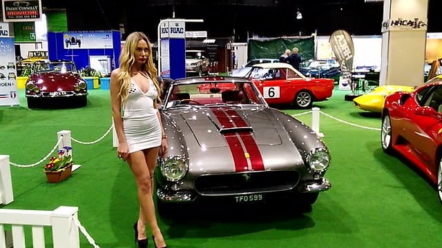 Mr Hobbs Coffee Promo Model Ana Pavel ,Press Call at the Axa National Classic Car Show in Dublin Today, the Show runs this weekend.