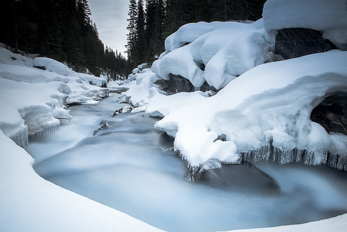 blue winter snow canada ice water landscape rockies long exposure little air awesome smooth parks canadian fresh explore lee filters kootenay stopper 2470mm ndgrad d810