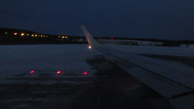 Departing YXY (i.e. Whitehorse, Yukon) at 8:45am PST