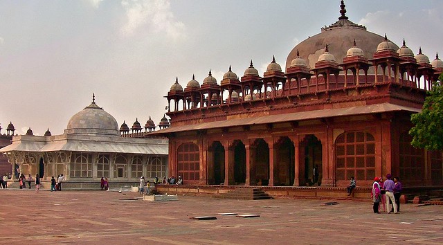 INDIEN , Fatehpur Sikri, Mausoleum und Moschee- Sheik Salim Chishti, 13298/6184
