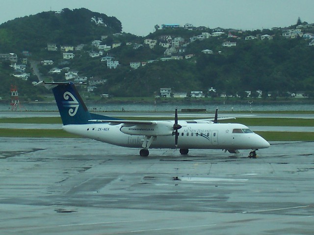 Air New Zealand Link Bombardier Q300 at Wellington International Airport (WLG) - August 16, 2007