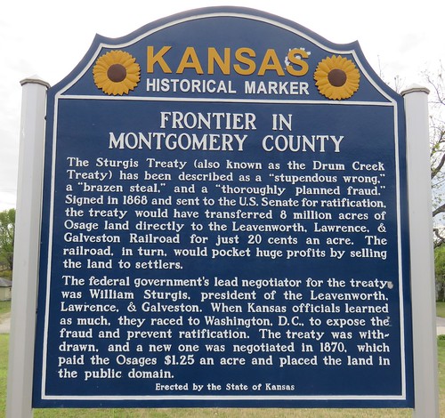 kansas ks kansashistoricalmarkers montgomerycounty coffeyville roadsideamerica northamerica unitedstates us