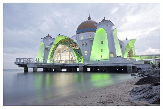 Melaka straits mosque, (Malaysia)