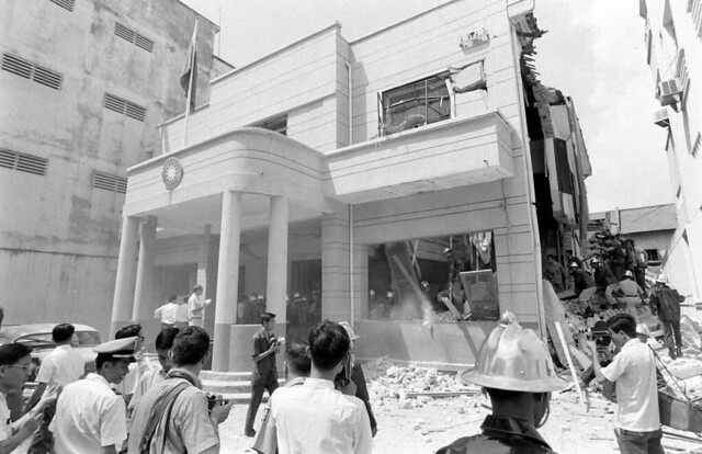 SAIGON 1967 - Bombing Republic Of China's Embassy (1) - Vụ đánh bom Tòa Đại sứ Trung Hoa Dân Quốc (Đài Loan) tại số 47 Pasteur ngày 19-9-1967