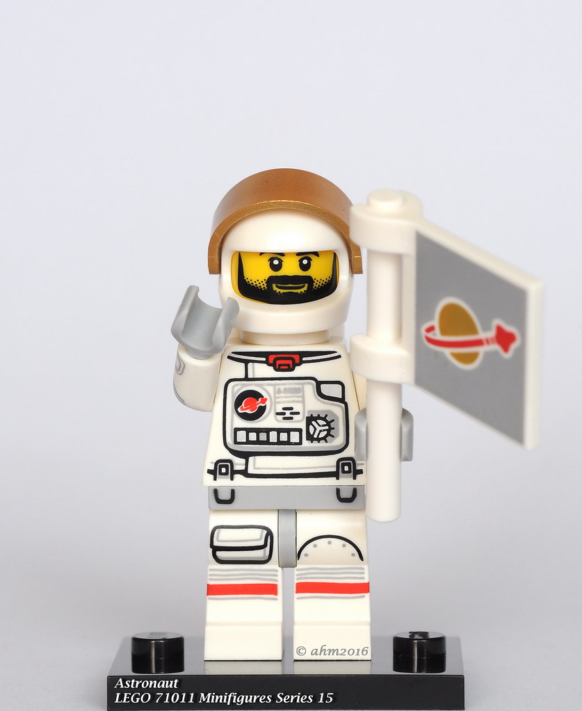 Lego-minifigura serie 15-astronauta #2-71011-col229 