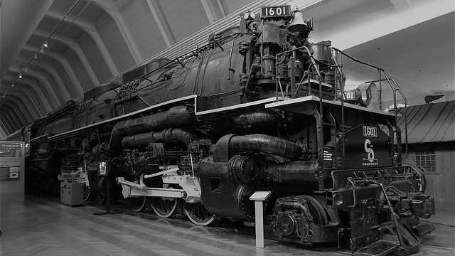 2-6-6-6 Allegheny Locomotive Black and White