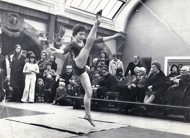Gymnastics at the Corn Exchange Bury St Edmunds c1983