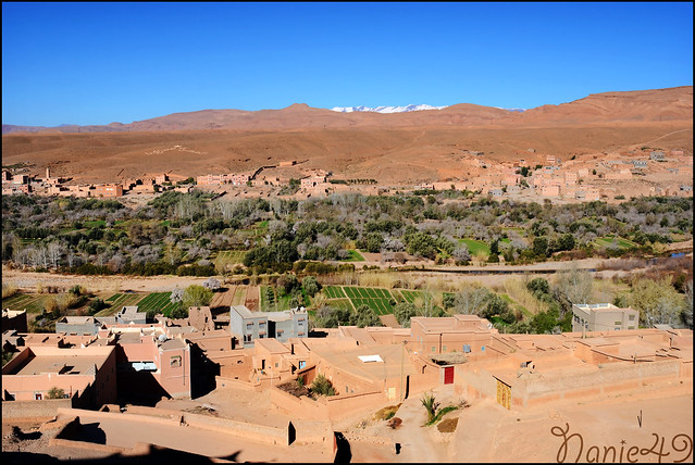 Vue sur la vallée, Maroc.
