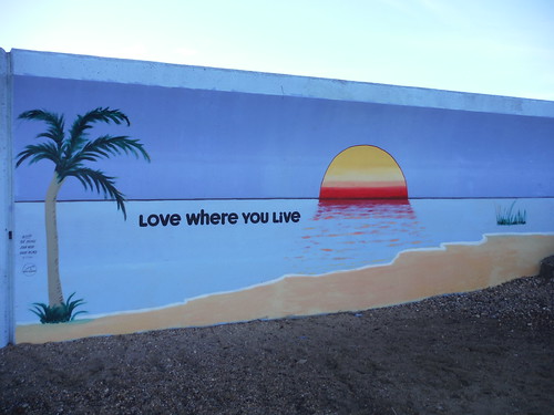 Mural on Thorney Bay, Canvey Island SWC Walk 258 Benfleet Circular (via Canvey Island)