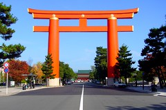 Heian Shrine, Torii (Gate) -1 (November 2008)