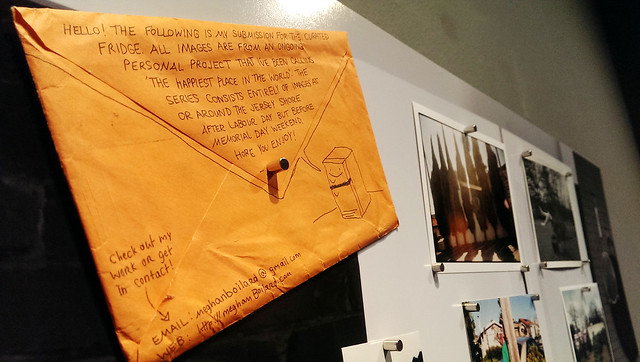 Instantly Yours & Fridge fete: Fridge 1, close up with envelopes added