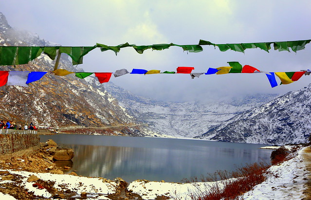 Tsomgo Lake, also known as Tsongmo Lake or Changu Lake, is a glacial lake in the East Sikkim of the Indian state of Sikkim, some 40 kilometres from the capital Gangtok. India