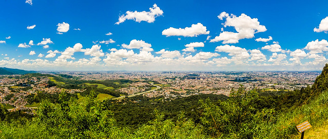 Pico do Jaraguá – Parque Estadual do Jaraguá – São Paulo, Brasil - Peak of Jaraguá - Jaraguá State Park - Sao Paulo, Brazil - Foto Panorâmica