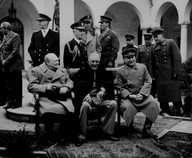 Public Domain: WWII: Big Three at Yalta (NARA)