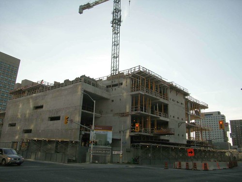 Construction of a new building at the University of Ottawa.