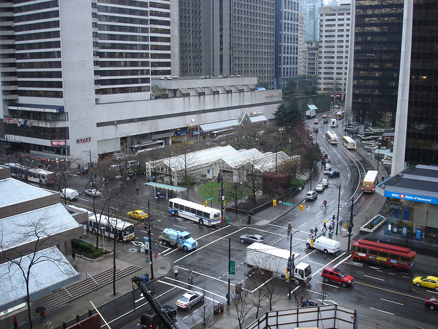 Outside my hotel, Vancouver BC, March 5 2007.