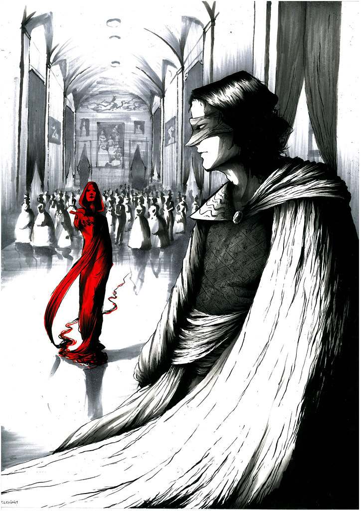 La máscara de la muerte roja”, de Edgar Allan Poe, ilustr… | Flickr