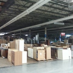 Over 200000 square feet of warehouse space, filled with donations for the next disaster relief effort.