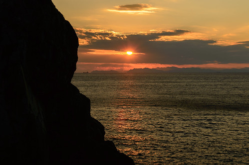 sunset japan seashore 夕景 海 和歌山県 白崎海岸 日高郡