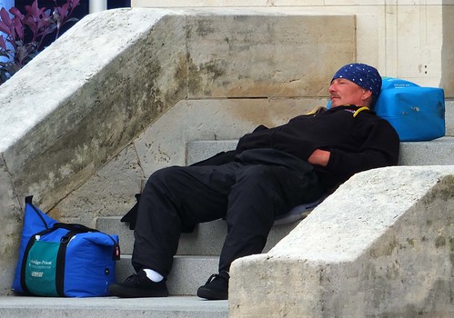 homeless man sleeping bags urban urbanlandscape rogersadler roger sadler ©