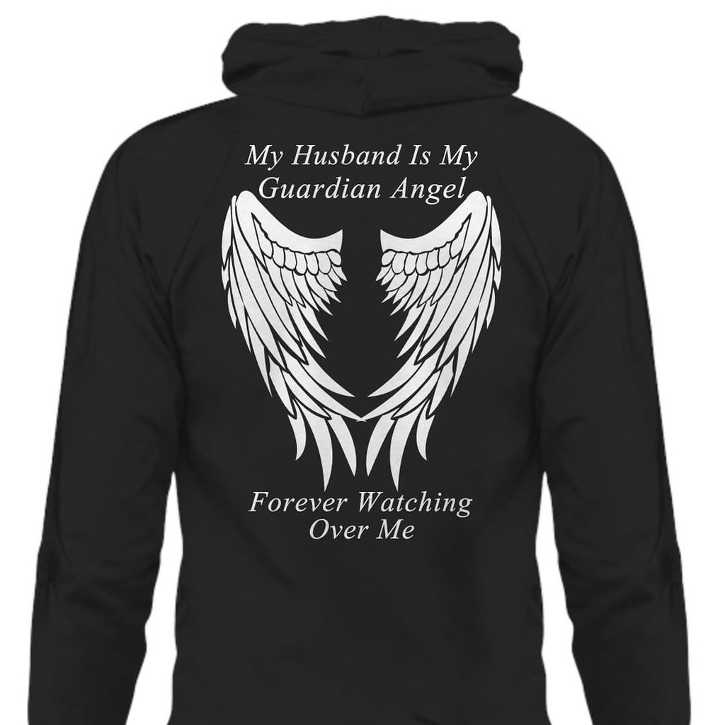 Husband Guardian Angel Hoodie. Forever Watching over Me. M… | Flickr