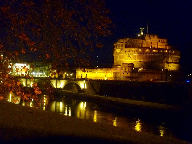 Roma - castel sant'angelo di notte