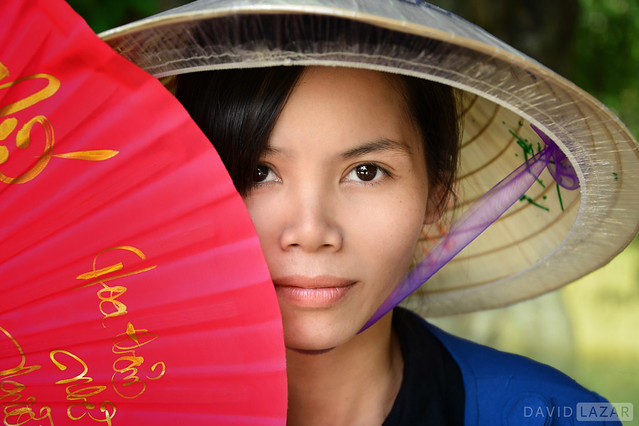 Vietnamese Lady with Fan