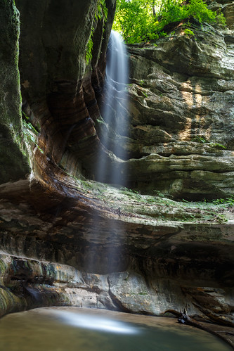park longexposure nature water rock landscape us waterfall illinois unitedstates state hiking canyon starved oglesby