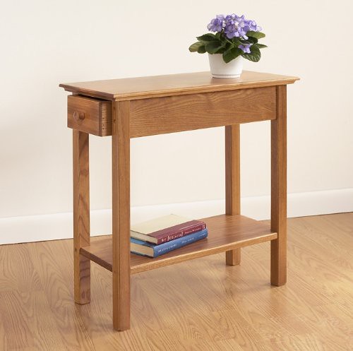 Manchester Wood Chairside Drawer Table – Golden Oak | by sectionalsofas1