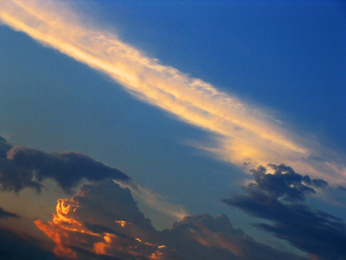 sunset reflection clouds cloudy orange yellow blue rogersadler roger sadler ©